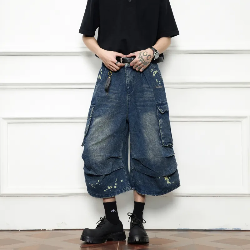 Double Dealer Denim Shorts Unisex-4