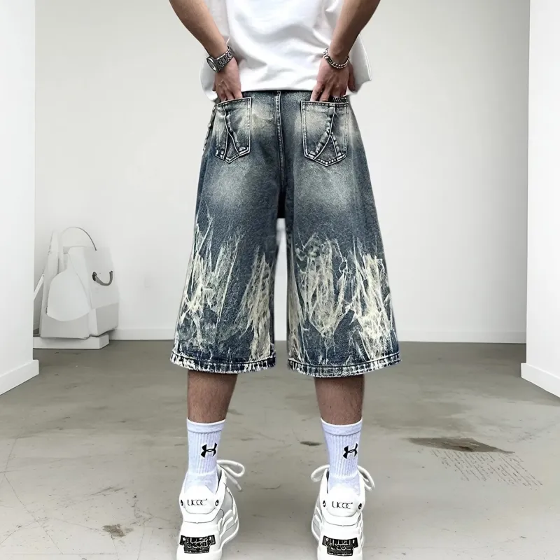 Double Dealer Denim Shorts Unisex-3