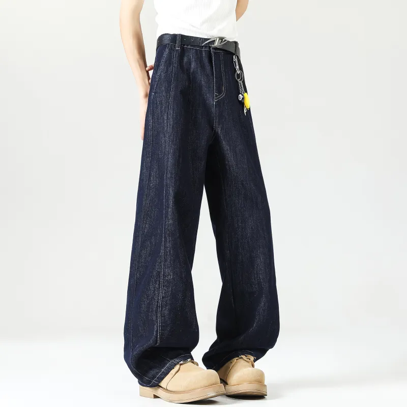 Double Dealer Jeans Unisex Dark Blue-4