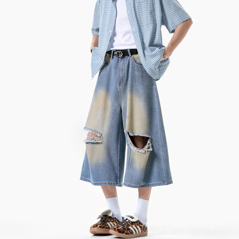 Double Dealer Denim Shorts Unisex-4
