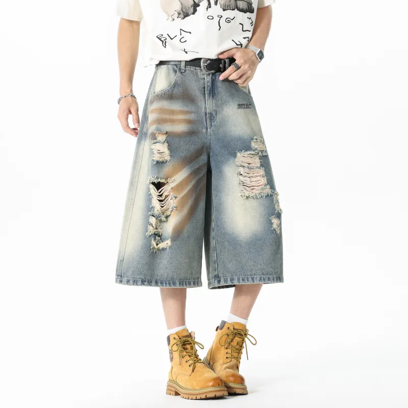 Double Dealer Denim Shorts Unisex-3