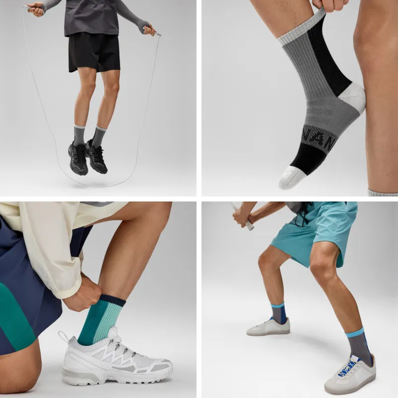 Bananain Mid Calf Socks Men's 3 Pack-4