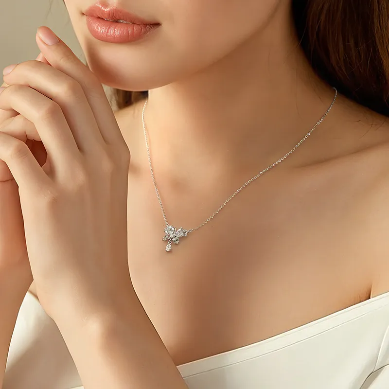 YPYN S925 Silver Necklaces Women's Silver-2