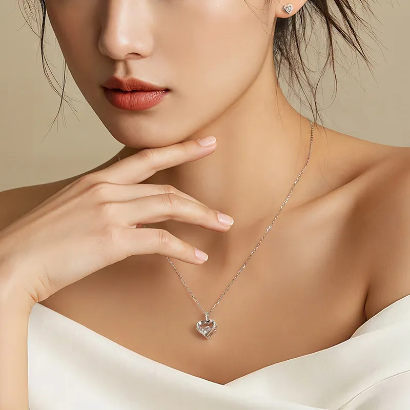 YPYN S925 Silver Necklaces Women's Silver-3