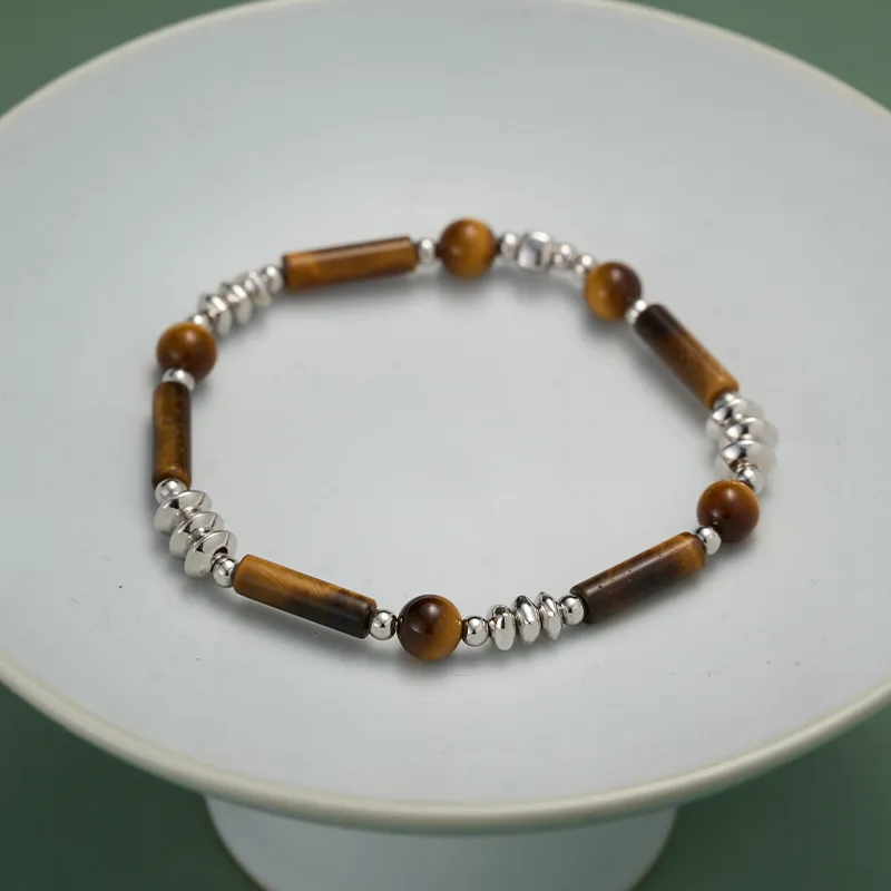YPYN S925 Silver Bracelets Women's White Gold-4