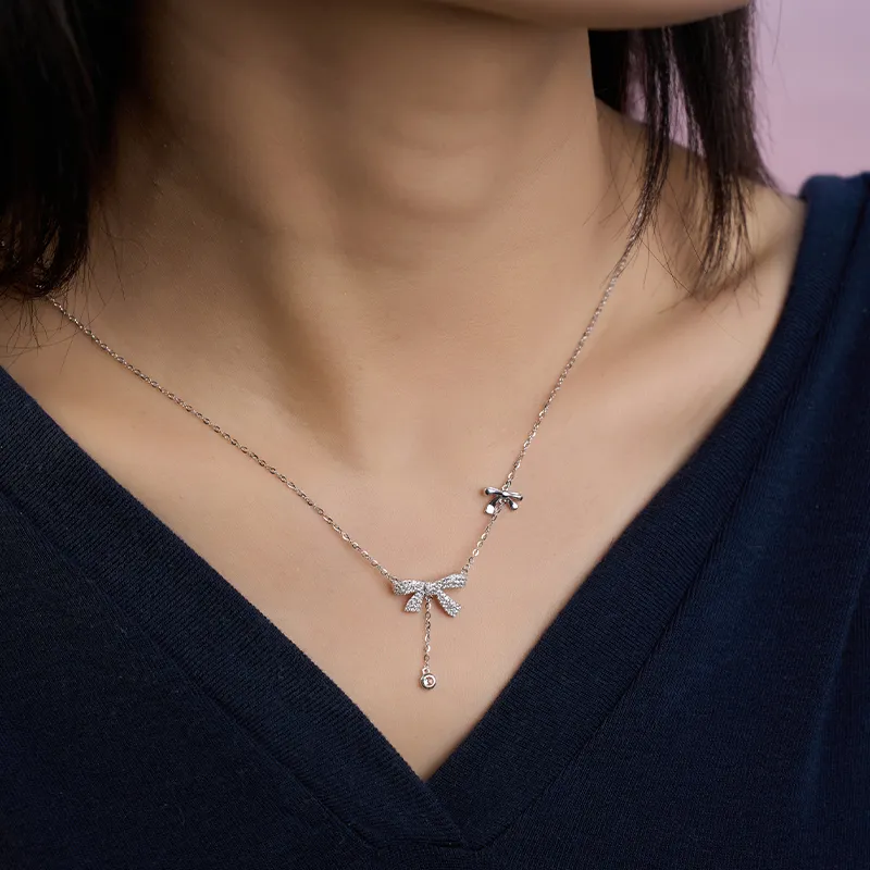 YPYN S925 Silver Necklaces Women's Silver-3