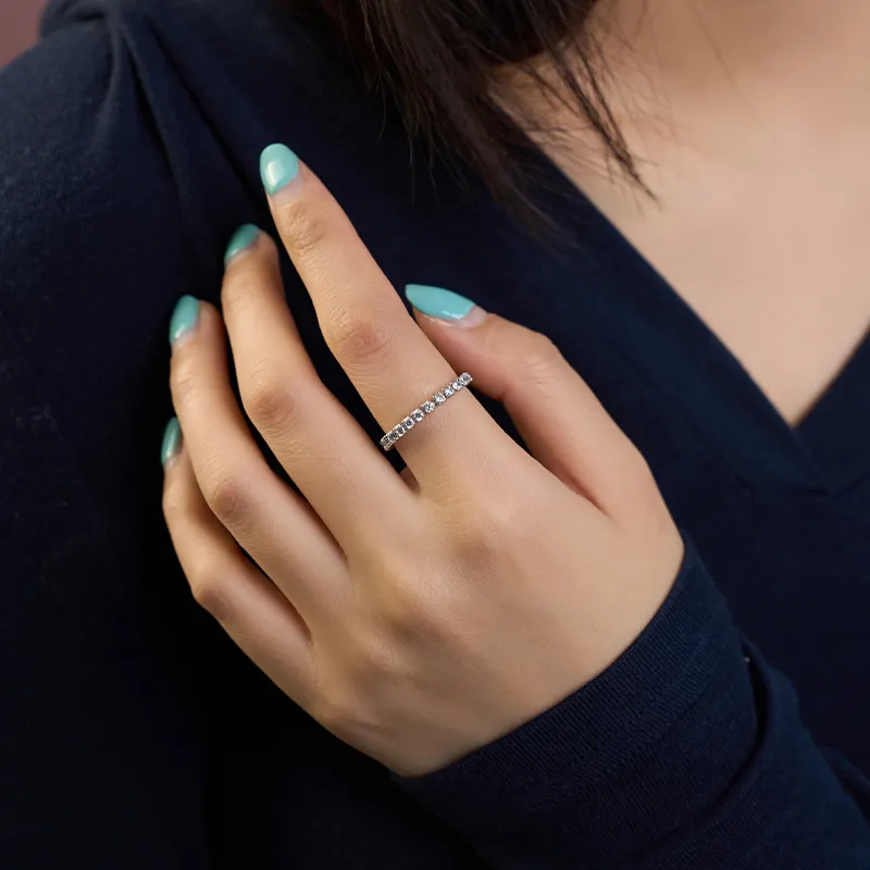 YPYN S925 Silver Rings Women's Silver White-2