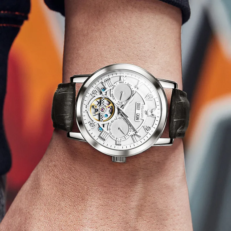 Playboy Mechanical Movement Watch Men's Watches Black Dial-19
