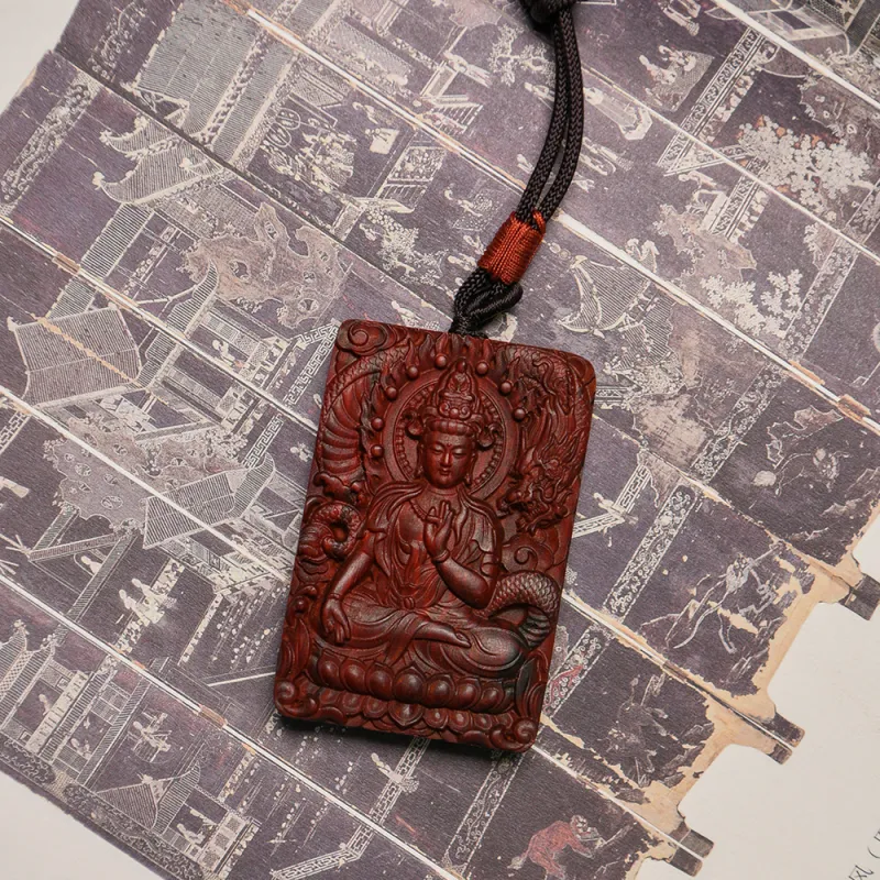 Tianzong Pterocarpus Pendants Unisex-2