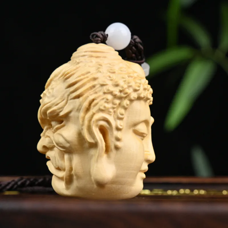 Tianzong Boxwood Wooden Collectibles Unisex-2