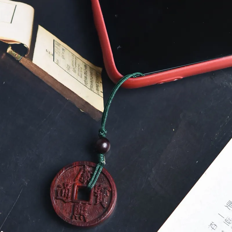 Tianzong Pterocarpus Pendants Unisex-2