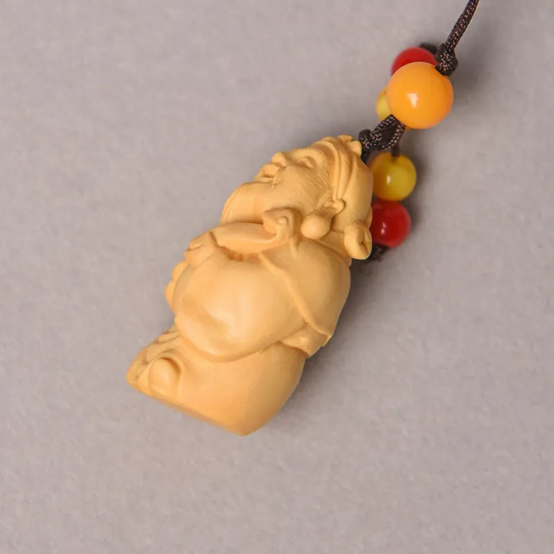 Tianzong Boxwood Wooden Collectibles Unisex-2