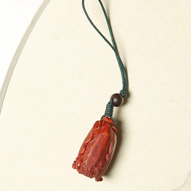 Tianzong Pterocarpus Cell Phone Chain Unisex-4