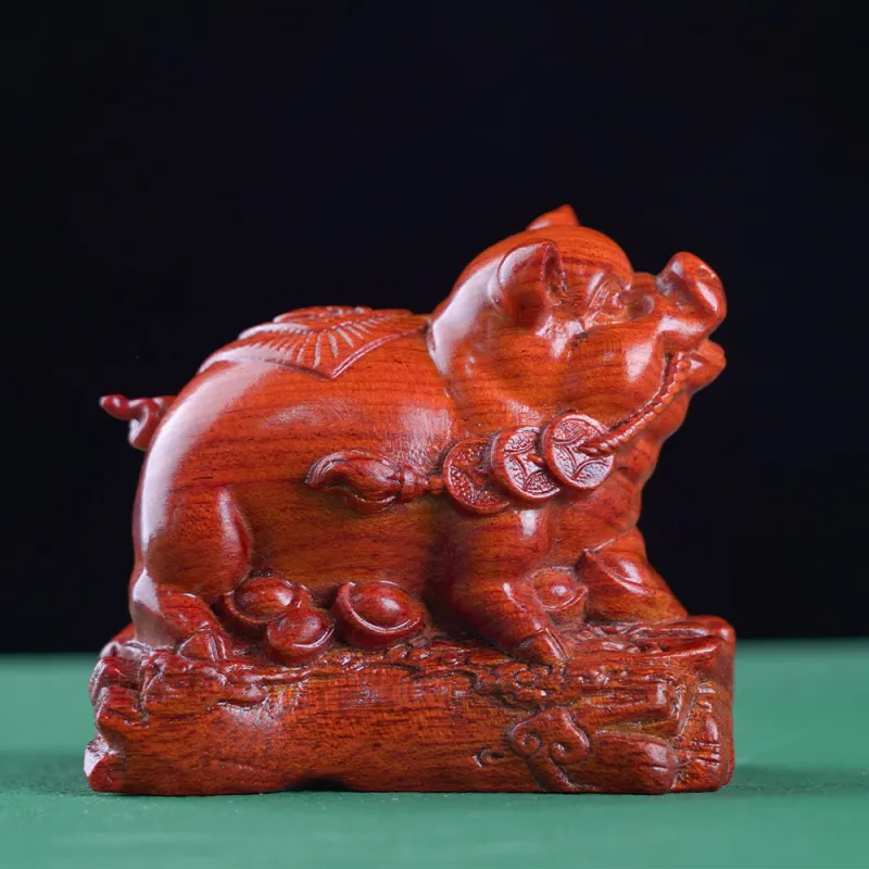 Tianzong Padauk Wooden Ornaments Unisex-5