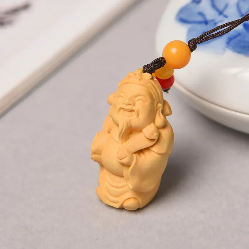 Tianzong Boxwood Wooden Collectibles Unisex-4