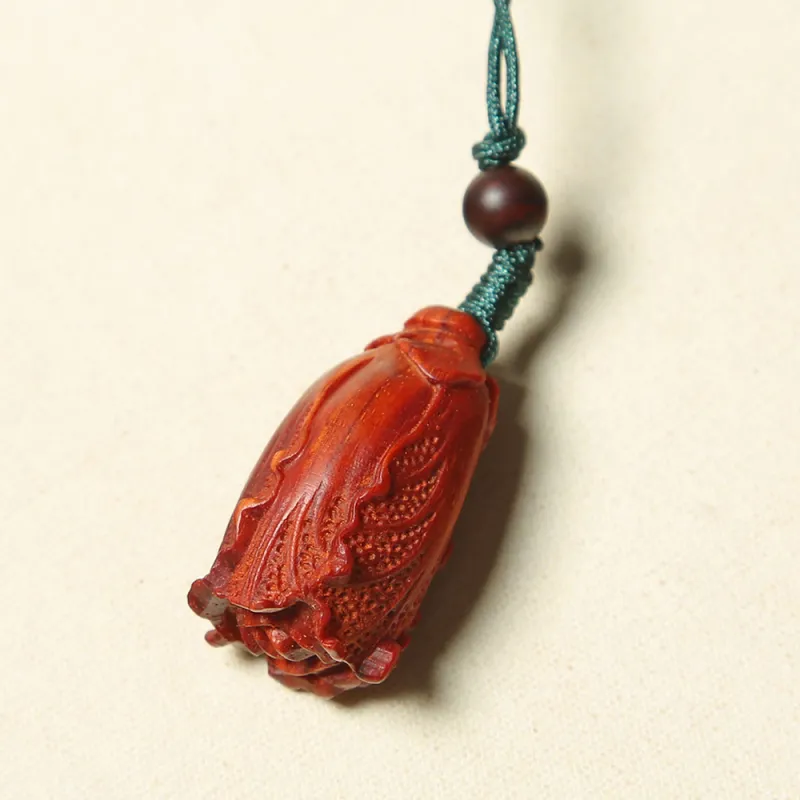 Tianzong Pterocarpus Cell Phone Chain Unisex-3