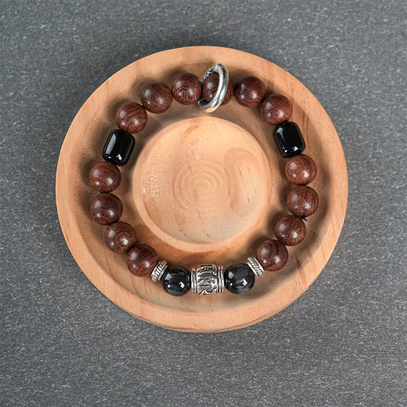 Tianzong Golden Sandalwood Bracelets Unisex-1