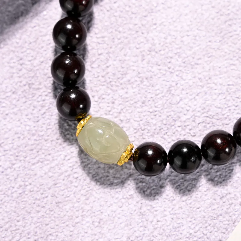 Tianzong Pterocarpus Wooden Bracelets Unisex-3