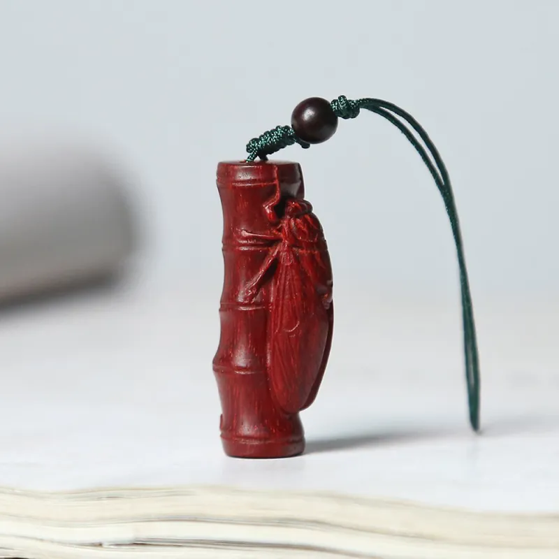 Tianzong Pterocarpus Pendants Unisex-6
