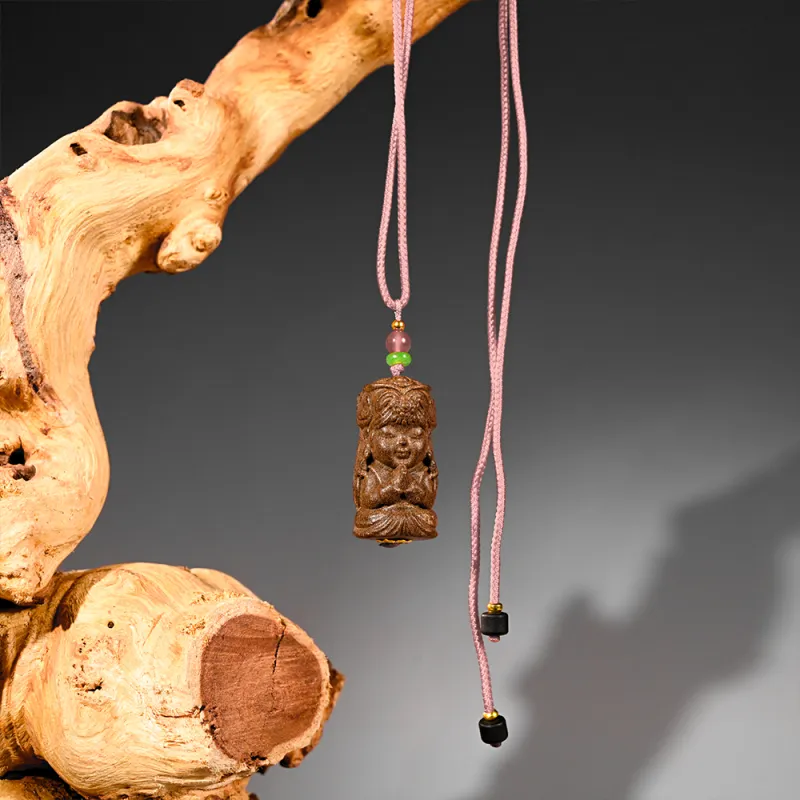Tianzong Blended Fragrance Bead Wooden Necklaces Unisex-2