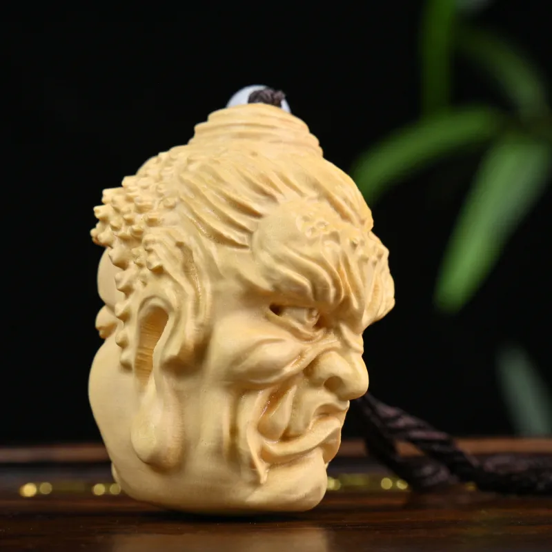 Tianzong Boxwood Wooden Collectibles Unisex-3
