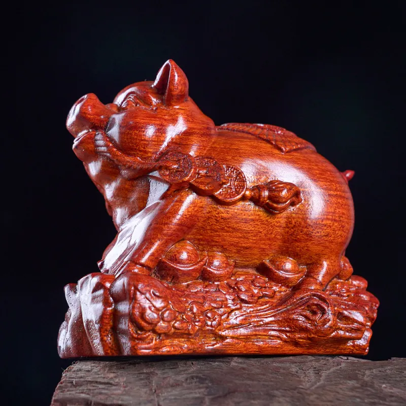 Tianzong Padauk Wooden Ornaments Unisex-2