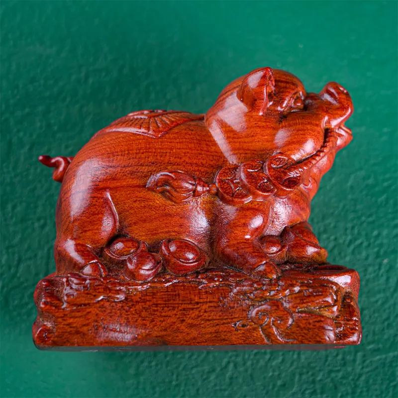 Tianzong Padauk Wooden Ornaments Unisex-6