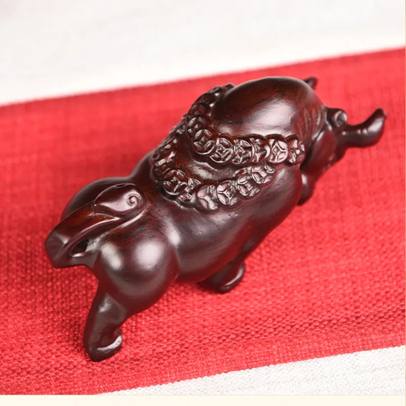 Tianzong Ebony Wooden Ornaments Unisex-5