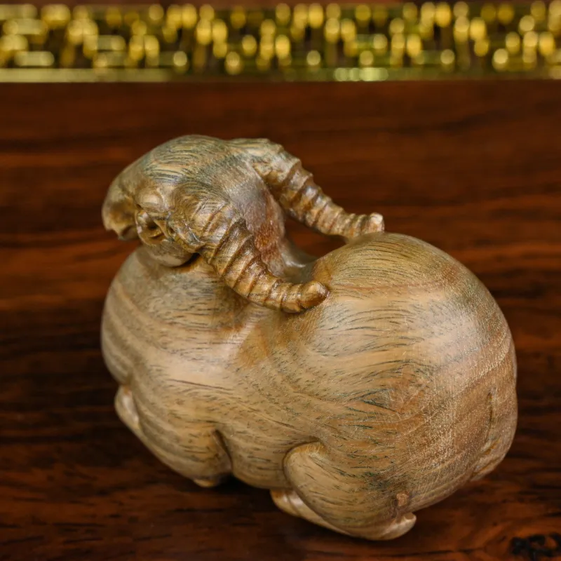 Tianzong Green Sandalwood Wooden Ornaments Unisex-4