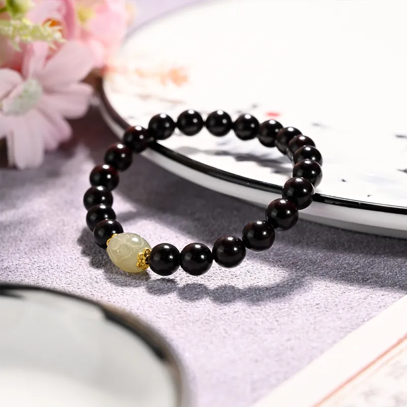 Tianzong Pterocarpus Wooden Bracelets Unisex-1