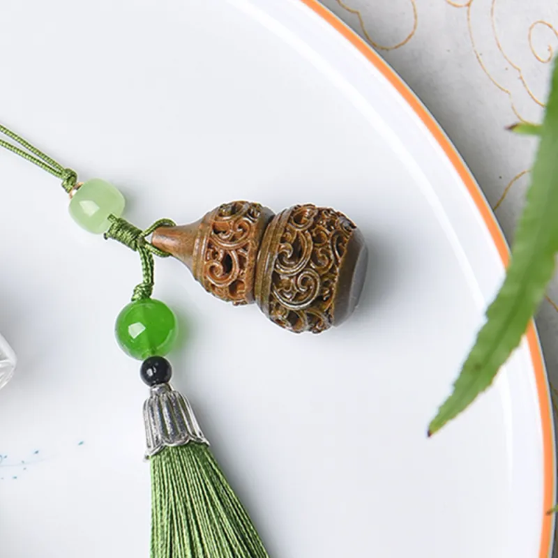 Tianzong Green Sandalwood Wooden Collectibles Unisex-2