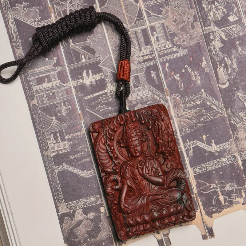 Tianzong Pterocarpus Pendants Unisex-4