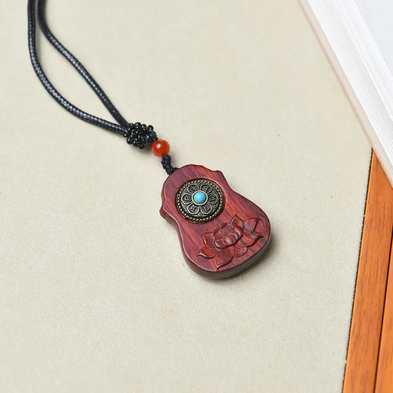 Tianzong Pterocarpus Necklaces Unisex-6