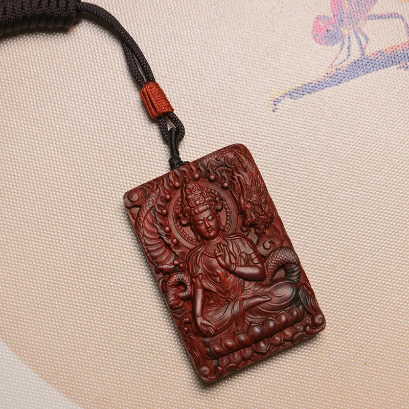 Tianzong Pterocarpus Pendants Unisex-7