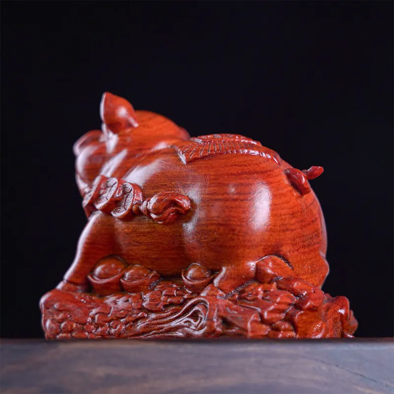 Tianzong Padauk Wooden Ornaments Unisex-4
