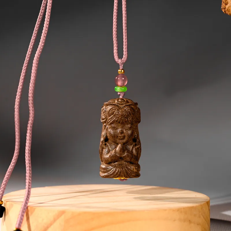 Tianzong Blended Fragrance Bead Wooden Necklaces Unisex-5