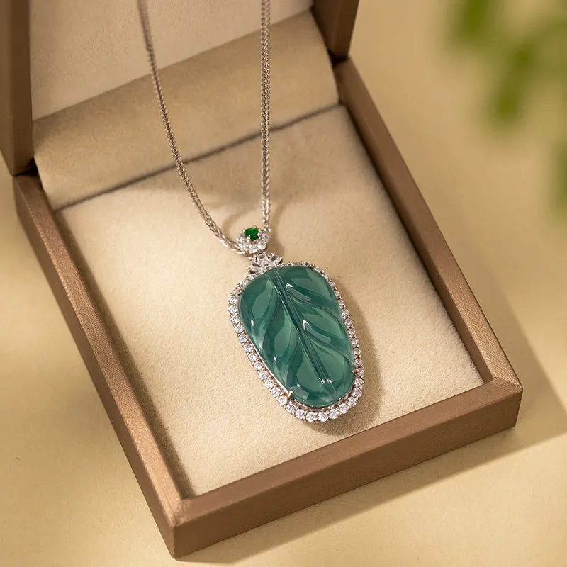 Encounter Gift High Ice Jade Necklaces Women's-4