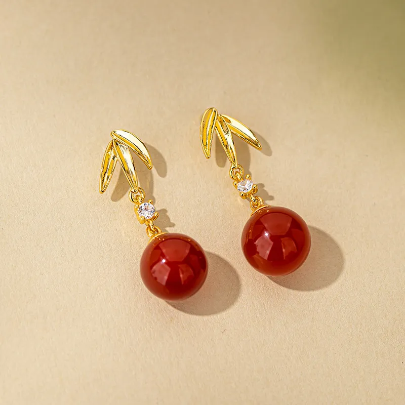 Encounter Gift Agate Jade Earrings Women's-6