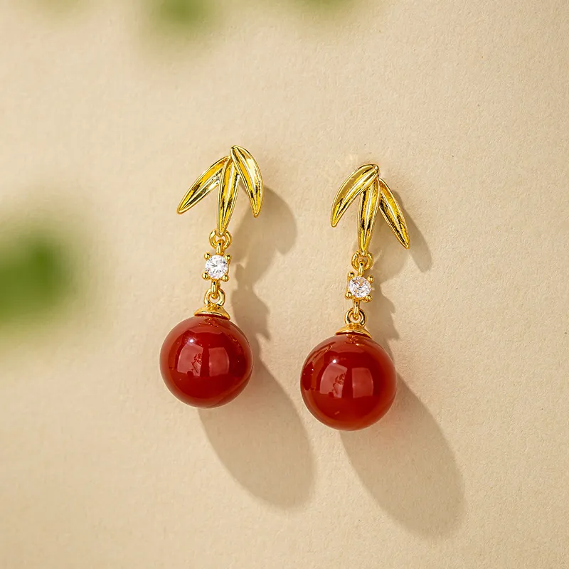 Encounter Gift Agate Jade Earrings Women's-5