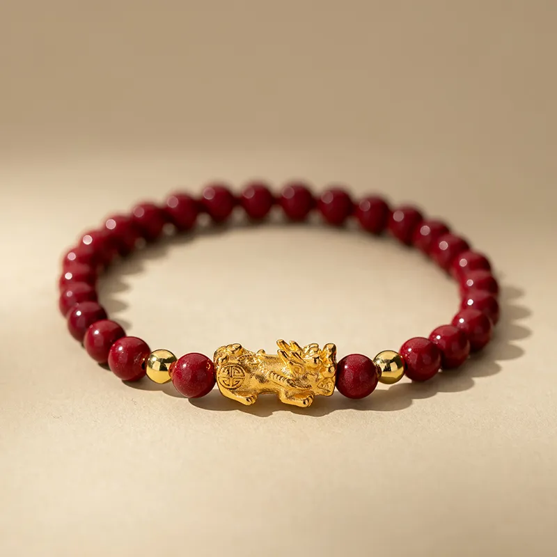 Encounter Gift Reconstructed Cinnabar Bracelets Unisex-3