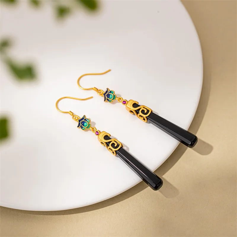 Encounter Gift Agate Jade Earrings Women's-4