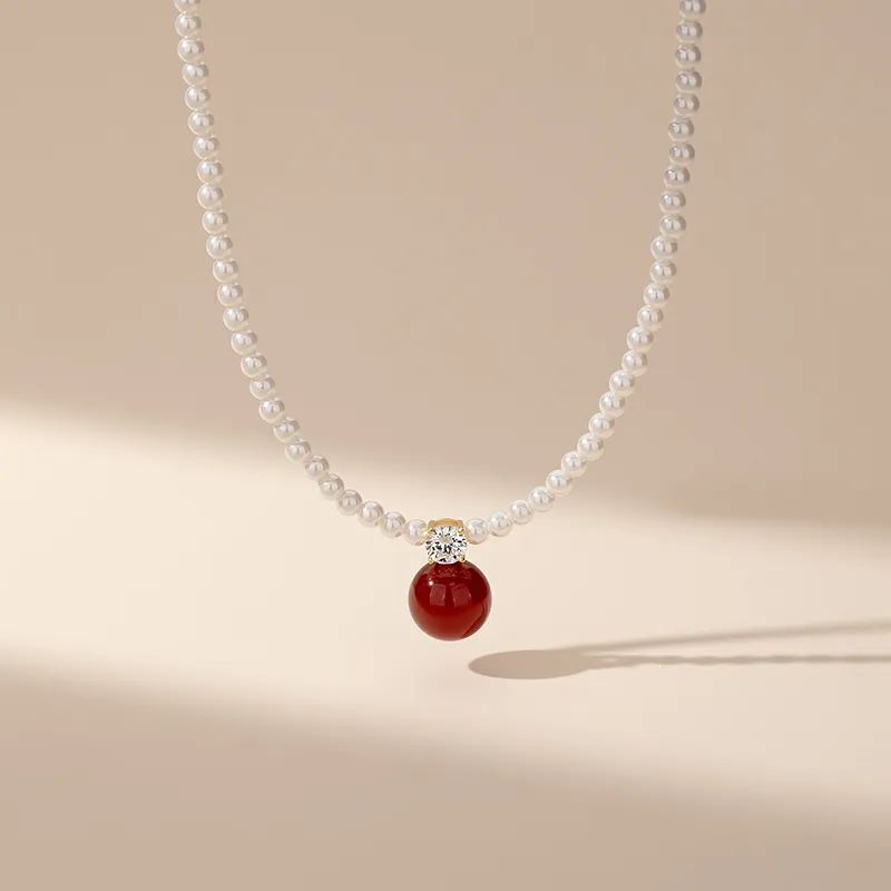 Encounter Gift Agate Jade Necklaces Women's-1