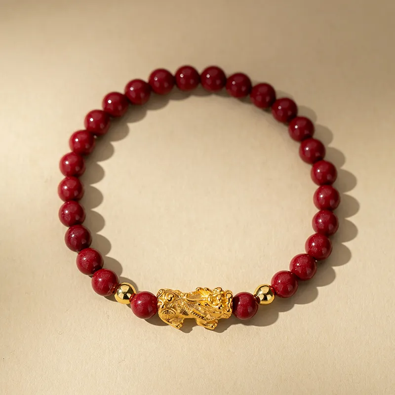 Encounter Gift Reconstructed Cinnabar Bracelets Unisex-5
