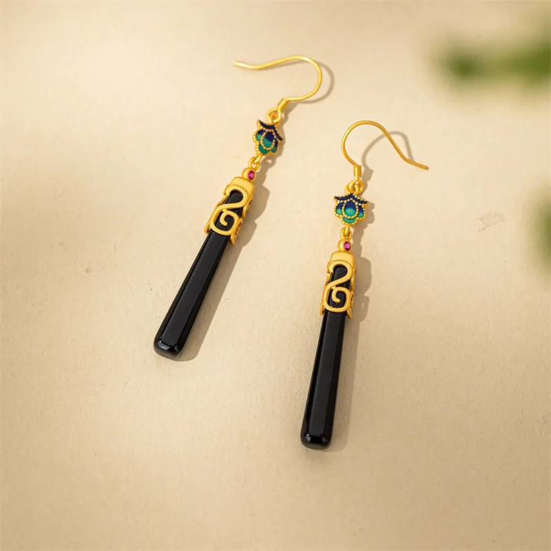 Encounter Gift Agate Jade Earrings Women's-5