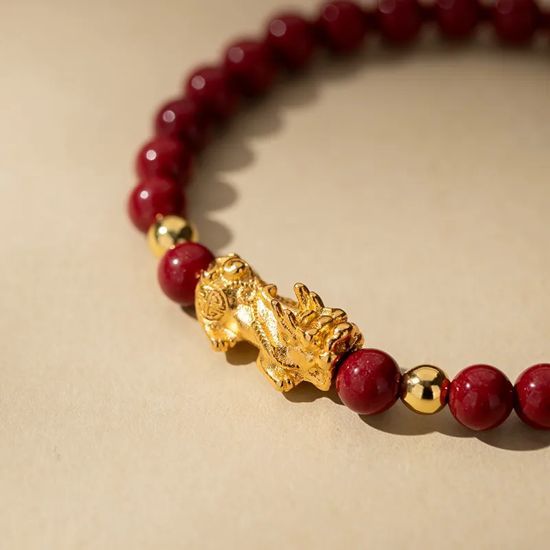 Encounter Gift Reconstructed Cinnabar Bracelets Unisex-4