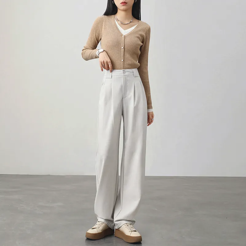 HIPPIEMISS Casual Pants Women's Greige-2