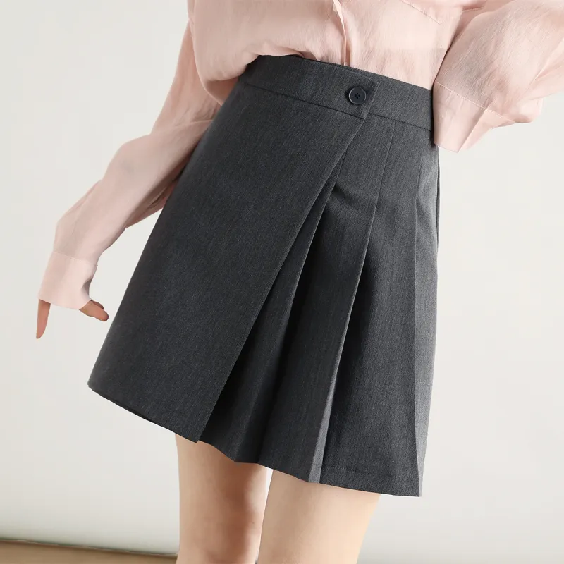 HIPPIEMISS Casual Short Skirts Women's Dark Gray-6