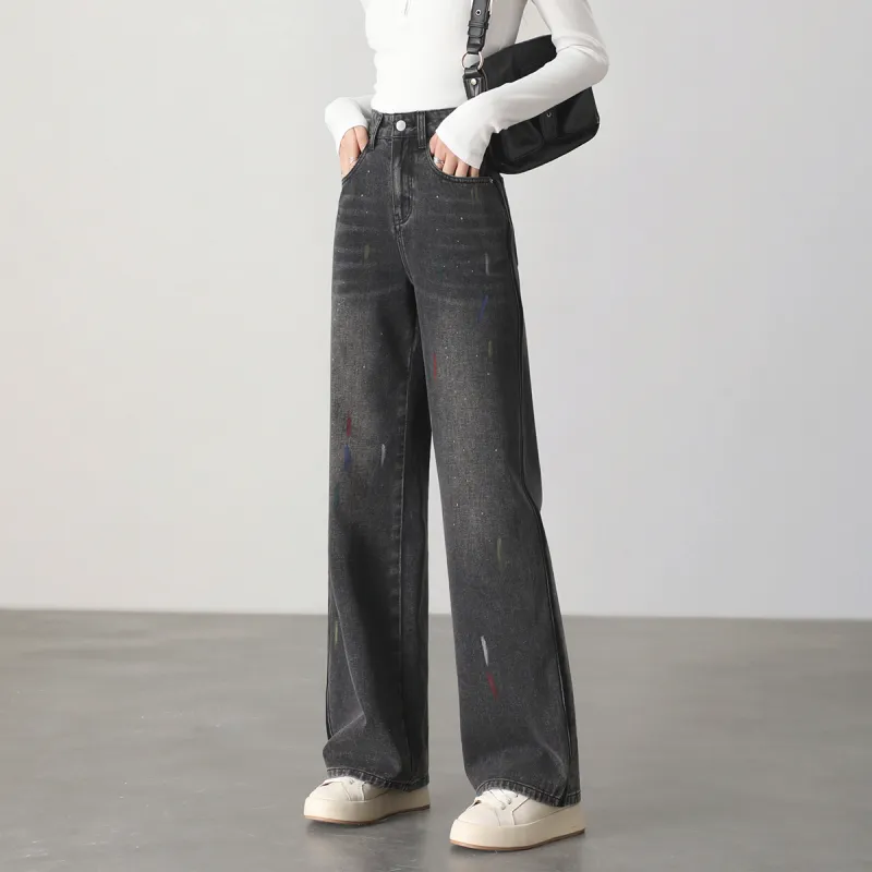 HIPPIEMISS Jeans Women's Black Gray Color-3