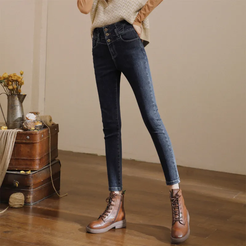 HIPPIEMISS Jeans Women's Blue Gray-6