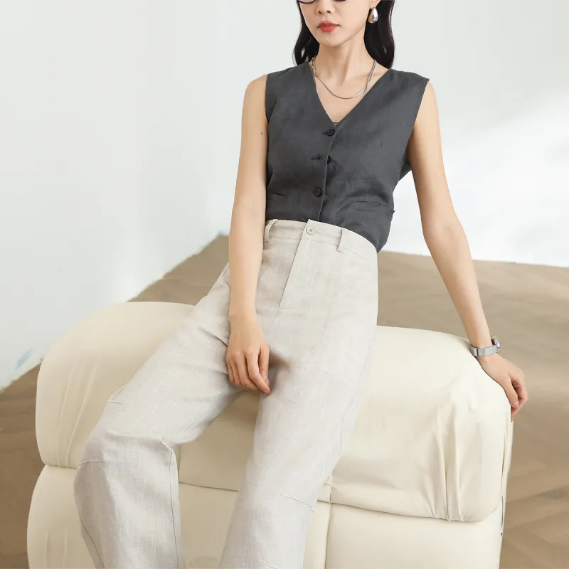 HIPPIEMISS Casual Pants Women's Hemp-5